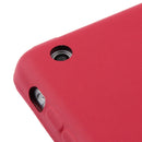 3-folding Naturally Treated Leather Smart Case with Sleep / Wake-up Function & Holder for iPad mini / mini 2 Retina(Red)