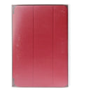 3-folding Naturally Treated Leather Smart Case with Sleep / Wake-up Function & Holder for iPad mini / mini 2 Retina(Red)