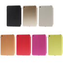 3-folding Naturally Treated Leather Smart Case with Sleep / Wake-up Function & Holder for iPad mini / mini 2 Retina