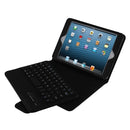 For iPad mini 4 / mini 3 / mini 2 / mini Detachable Bluetooth Keyboard and Leather Tablet Case with Holder(Black)