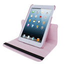 360 Degree Rotatable Litchi Texture Leather Case with Holder for iPad mini 1 / 2 / 3 (Pink)