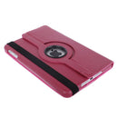 360 Degree Rotatable Litchi Texture Leather Case with Holder for iPad mini 1 / 2 / 3 (Magenta)
