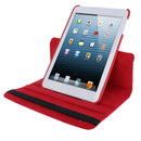 360 Degree Rotatable Litchi Texture Leather Case with Holder for iPad mini 1 / 2 / 3 (Red)