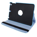 360 Degree Rotatable Litchi Texture Leather Case with Holder for iPad mini 1 / 2 / 3 (Baby Blue)