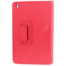2-fold Litchi Texture Flip Leather Case with Holder Function for iPad mini 1 / 2 / 3(Magenta)