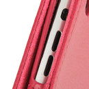 2-fold Litchi Texture Flip Leather Case with Holder Function for iPad mini 1 / 2 / 3(Magenta)