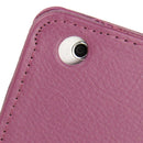 2-fold Litchi Texture Flip Leather Case with Holder Function for iPad mini 1 / 2 / 3(Purple)