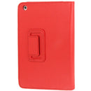 2-fold Litchi Texture Flip Leather Case with Holder Function for iPad mini 1 / 2 / 3(Red)