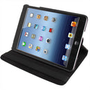 360 Degree Rotation Leather Case with Holder for iPad mini 1 / 2 / 3 (Black)