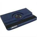360 Degree Rotation Leather Case with Holder for iPad mini 1 / 2 / 3 (Dark Blue)