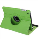 360 Degree Rotation Leather Case with Holder for iPad mini 1 / 2 / 3 (Green)