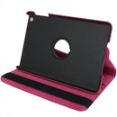 360 Degree Rotation Leather Case with Holder for iPad mini 1 / 2 / 3 (Magenta)