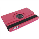 360 Degree Rotation Leather Case with Holder for iPad mini 1 / 2 / 3 (Magenta)