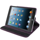 360 Degree Rotation Leather Case with Holder for iPad mini 1 / 2 / 3 (Purple)
