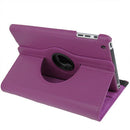 360 Degree Rotation Leather Case with Holder for iPad mini 1 / 2 / 3 (Purple)