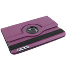 360 Degree Rotation Leather Case with Holder for iPad mini 1 / 2 / 3 (Purple)