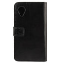 Crazy Horse Texture Leather Case with Credit Card Slot & Holder for Google Nexus 5 (Black)