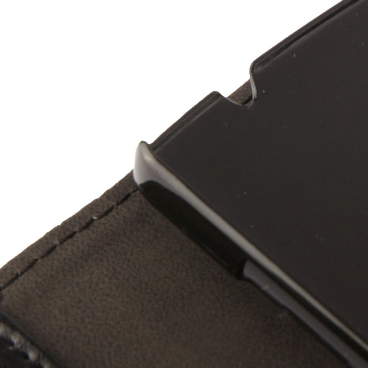 Crazy Horse Texture Leather Case with Credit Card Slot & Holder for Google Nexus 5 (Black)