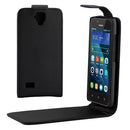 For Huawei Y560 Vertical Flip Magnetic Buckle PU Leather Case(Black)