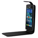 For Huawei Y560 Vertical Flip Magnetic Buckle PU Leather Case(Black)