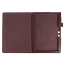 Litchi Texture Horizontal Flip Solid Color Leather Case with Holder for Lenovo TAB 2 A10-30 X30F & TAB 2 A10-70F, 10.1 inch(Coffee)
