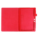 Litchi Texture Horizontal Flip Solid Color Leather Case with Holder for Lenovo TAB 2 A10-30 X30F & TAB 2 A10-70F, 10.1 inch(Red)