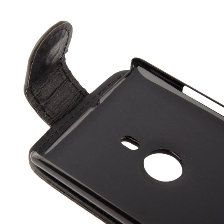 Vertical Flip Soft Leather Case for Nokia Lumia 925(Black)
