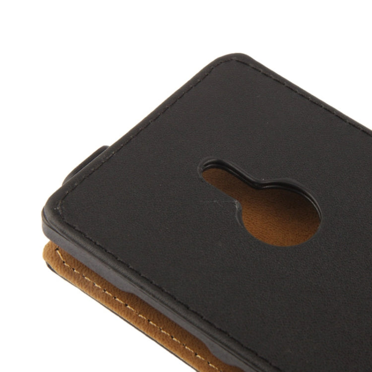 Vertical Flip Leather Case for Nokia Lumia 925 (Black)