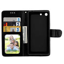 Crazy Horse Texture Horizontal Flip Leather Case with Holder & Card Slots & Wallet & Photo Frame for Sony Xperia M5 / E5603 / E5606 / E5653 / E5633 / E5643 / E5663(Black)