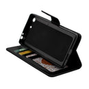 Crazy Horse Texture Horizontal Flip Leather Case with Holder & Card Slots & Wallet & Photo Frame for Sony Xperia M5 / E5603 / E5606 / E5653 / E5633 / E5643 / E5663(Black)