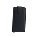 Vertical Flip Magnetic Snap Leather Case for Sony Xperia Z3 Compact / D5803(Black)