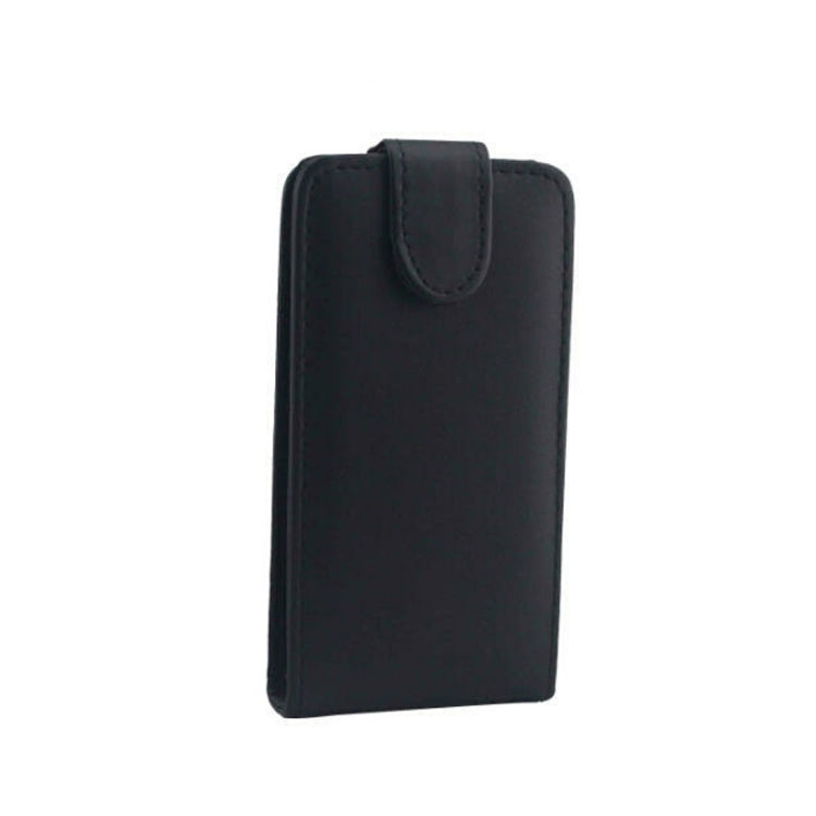 Vertical Flip Magnetic Snap Leather Case for Sony Xperia Z3 Compact / D5803(Black)