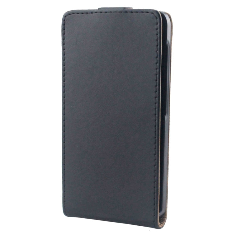 Vertical Flip Magnetic Button Leather Case for Microsoft Lumia 535