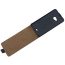 Vertical Flip Magnetic Button Leather Case for Microsoft Lumia 535