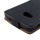 Vertical Flip Magnetic Button Leather Case for Microsoft Lumia 535