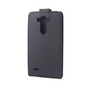 For LG G3 / D855 Vertical Flip Magnetic Snap Leather Case(Black)