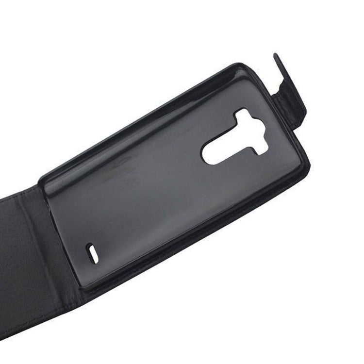 For LG G3 / D855 Vertical Flip Magnetic Snap Leather Case(Black)
