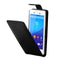 Vertical Flip Magnetic Button Leather Case for Sony Xperia M4 Aqua