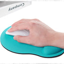 2 PCS Cloth Gel Wrist Rest Mouse Pad(Sky Blue)