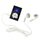 TF (Micro SD) Card Slot MP3 Player with LCD Screen, Metal Clip, Radio Function(Black)