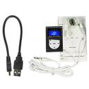 TF (Micro SD) Card Slot MP3 Player with LCD Screen, Metal Clip, Radio Function(Black)