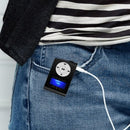 TF (Micro SD) Card Slot MP3 Player with LCD Screen, Metal Clip, Radio Function(Black)