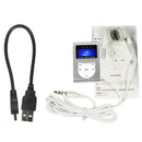 TF (Micro SD) Card Slot MP3 Player with LCD Screen, Metal Clip, Radio Function(Silver)