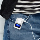 TF (Micro SD) Card Slot MP3 Player with LCD Screen, Metal Clip, Radio Function(Silver)