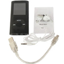 1.8 inch TFT Screen Metal MP4 Player with TF Card Slot, Support Recorder, FM Radio, E-Book and Calendar(Black)