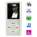 1.8 inch TFT Screen Metal MP4 Player with TF Card Slot, Support Recorder, FM Radio, E-Book and Calendar(Silver)