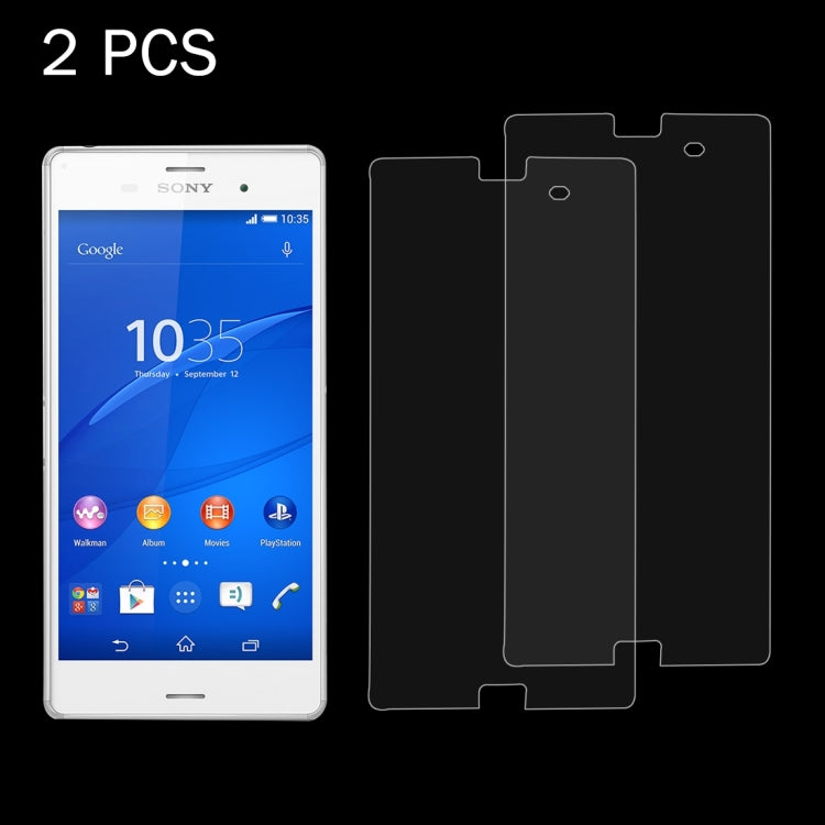 2 PCS for Sony Xperia Z3 / L55T / L55U 0.26mm 9H Surface Hardness 2.5D Explosion-proof Tempered Glass Screen Film