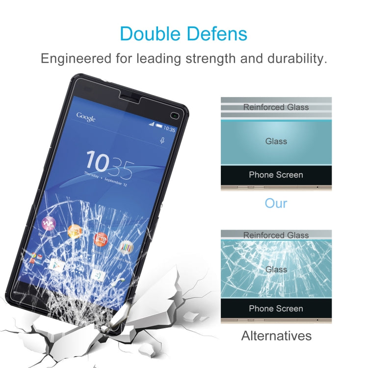 2 PCS for Sony Xperia Z3 Compact / D5803 0.26mm 9H Surface Hardness 2.5D Explosion-proof Tempered Glass Screen Film