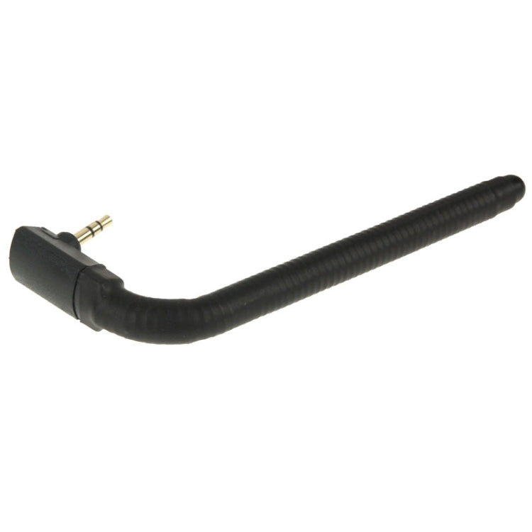 High Quality 6dBi 3.5mm Bending Style Mobile FM & TV Antenna(Black)