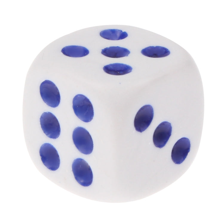40 PCS Gaming Dice Set for Leisure Time Playing, Size: 11mm x 11mm x 11mm(White)